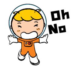 Space boy is here sticker #9436260