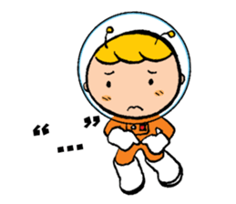 Space boy is here sticker #9436262