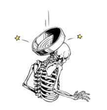 just bones5 sticker #9436345