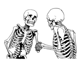 just bones5 sticker #9436356