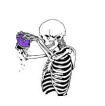 just bones5 sticker #9436365