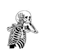 just bones5 sticker #9436366