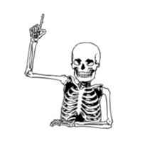 just bones5 sticker #9436369