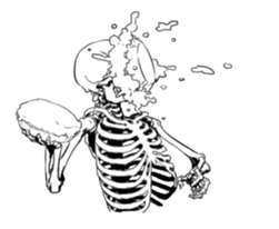 just bones5 sticker #9436370