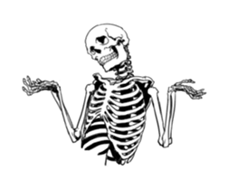 just bones5 sticker #9436373