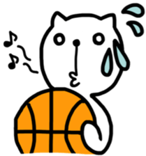 the cat loves basketball ver.3 sticker #9436869
