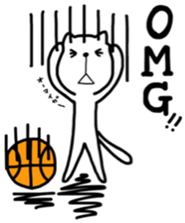 the cat loves basketball ver.3 sticker #9436870