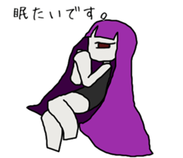 Depression-chan sticker #9437347
