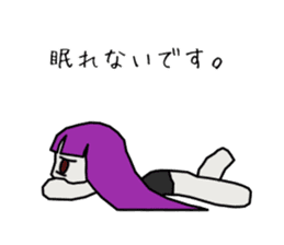 Depression-chan sticker #9437348