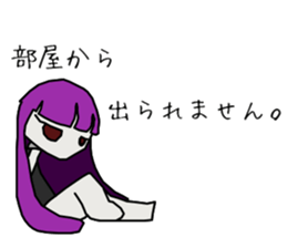 Depression-chan sticker #9437354