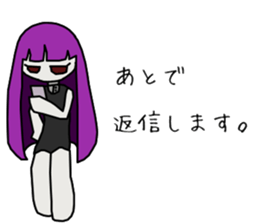 Depression-chan sticker #9437371