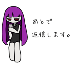 Depression-chan sticker #9437371