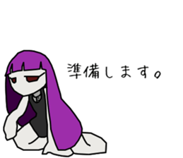 Depression-chan sticker #9437375