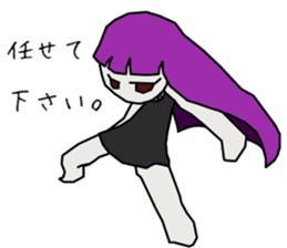 Depression-chan sticker #9437378