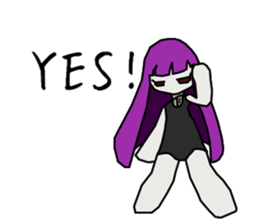 Depression-chan sticker #9437379