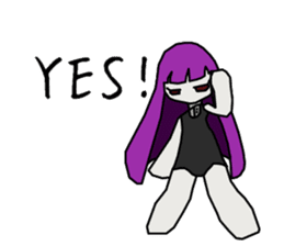 Depression-chan sticker #9437379