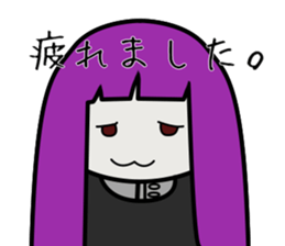 Depression-chan sticker #9437382