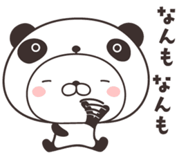 cute rabbit in panda -Hokkaido- sticker #9438007