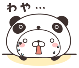 cute rabbit in panda -Hokkaido- sticker #9438013