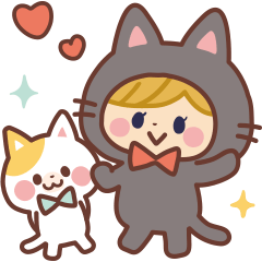 Girl in the costume of the cat