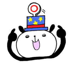 Playful Osaka panda*Plain* sticker #9438548