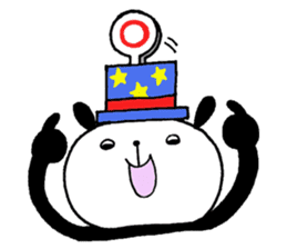 Playful Osaka panda*Plain* sticker #9438548