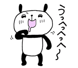 Playful Osaka panda*Plain* sticker #9438558