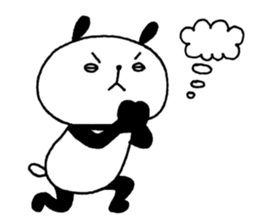 Playful Osaka panda*Plain* sticker #9438563