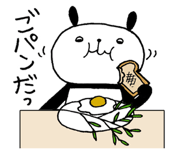 Playful Osaka panda*Plain* sticker #9438580