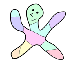 Stained glass Man sticker #9439264