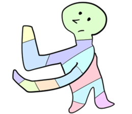 Stained glass Man sticker #9439273