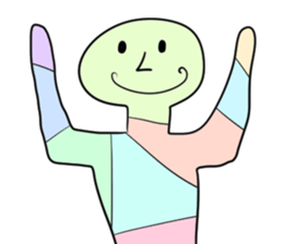 Stained glass Man sticker #9439275