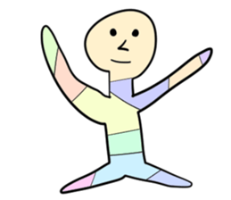 Stained glass Man sticker #9439280