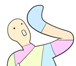 Stained glass Man sticker #9439283