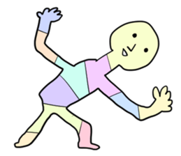 Stained glass Man sticker #9439284