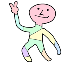 Stained glass Man sticker #9439285