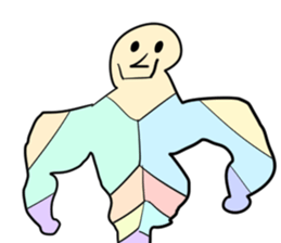 Stained glass Man sticker #9439296