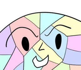 Stained glass Man sticker #9439297