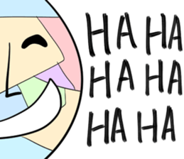 Stained glass Man sticker #9439300