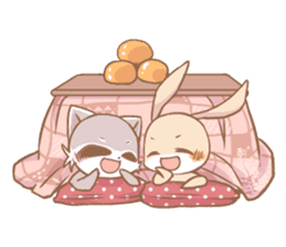 Love!Raccoons&Rabbit3 sticker #9440025