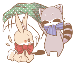 Love!Raccoons&Rabbit3 sticker #9440030