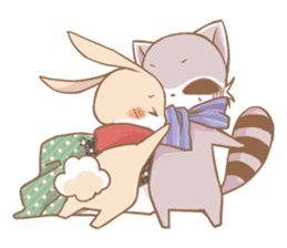 Love!Raccoons&Rabbit3 sticker #9440031