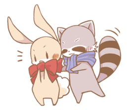 Love!Raccoons&Rabbit3 sticker #9440033