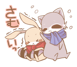 Love!Raccoons&Rabbit3 sticker #9440036