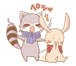 Love!Raccoons&Rabbit3 sticker #9440039