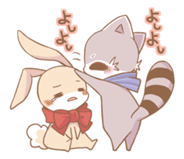 Love!Raccoons&Rabbit3 sticker #9440041