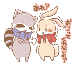 Love!Raccoons&Rabbit3 sticker #9440046