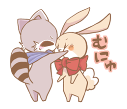Love!Raccoons&Rabbit3 sticker #9440047