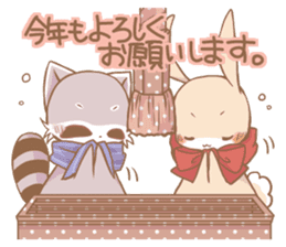 Love!Raccoons&Rabbit3 sticker #9440058