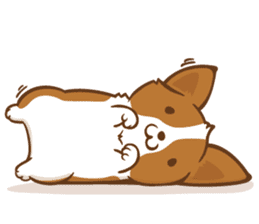 Corgi Dog KaKa - Good Friends sticker #9440564